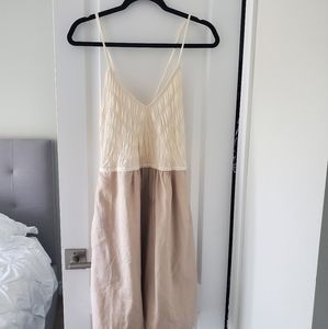 Silk Cream/Beige, Banana Republic Dress 12P